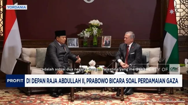 Prabowo Tekankan Solusi Dua Negara untuk Perdamaian Gaza di Hadapan Raja Abdullah II