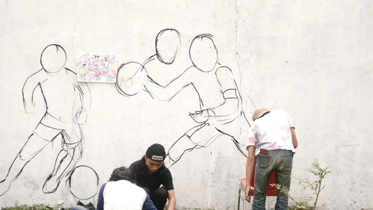 Lomba Mural Nasional Warnai Sport Center Tadjimalela Sumedang