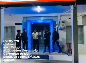 Patroli Kota Presisi Sosialisasikan Call Center 110 di Bank BRI Telaga