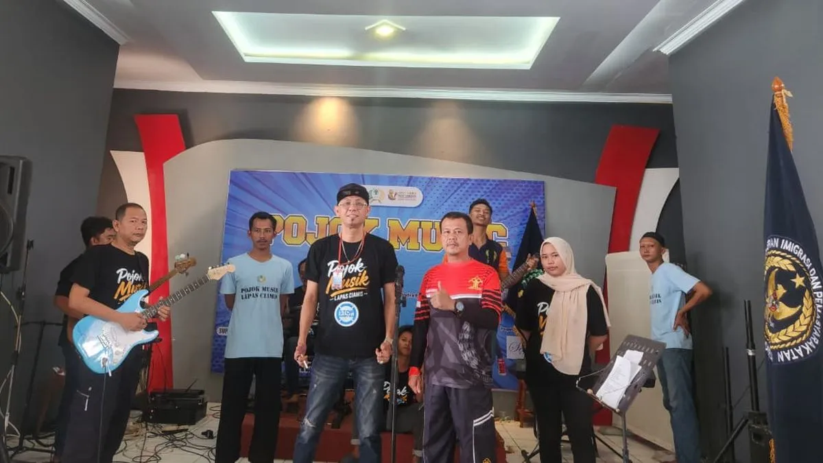 Wan Jokers Band Hadiri Live Pojok Musik di Lapas Ciamis