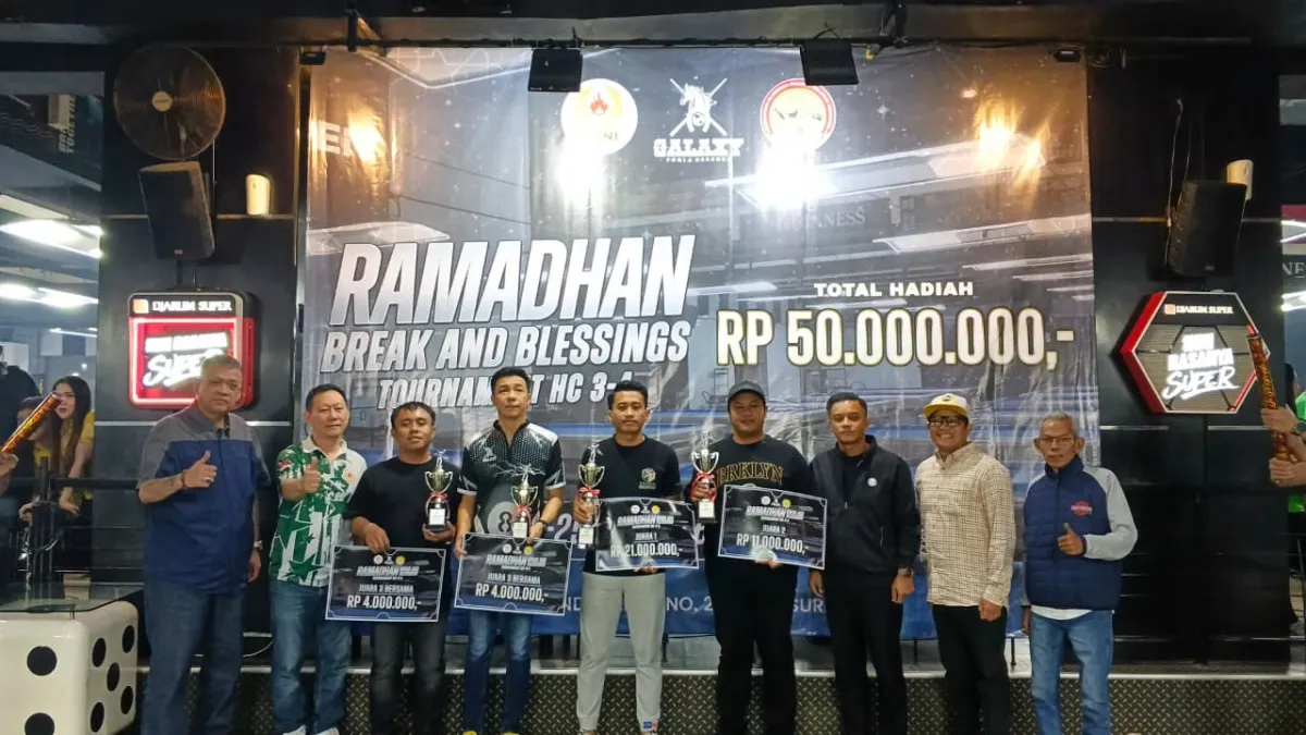 Turnamen Biliar Ramadhan Buktikan Prestasi Olahraga di Surabaya