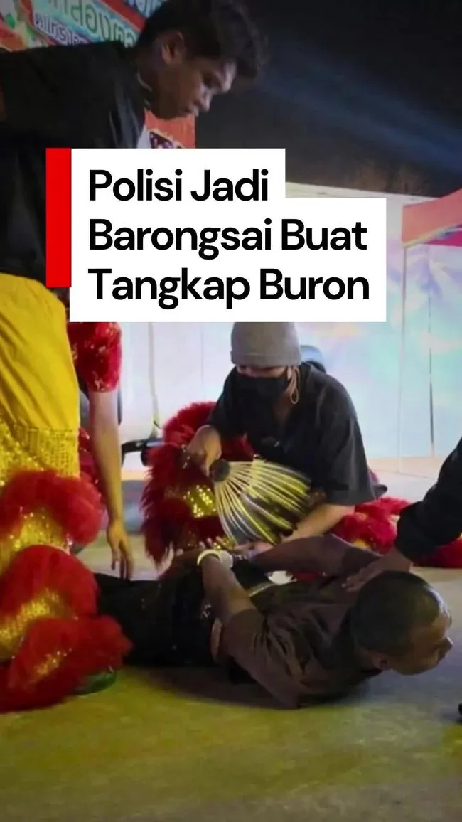 Polisi Thailand Tangkap Maling dengan Aksi Nyamar Barongsai