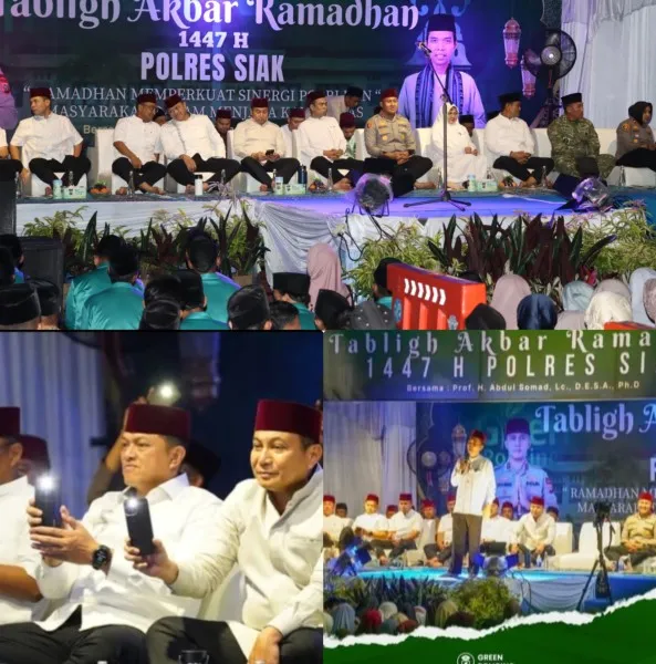 Tabligh Akbar Ramadhan di Polres Siak Perkuat Sinergi Polri dan Masyarakat