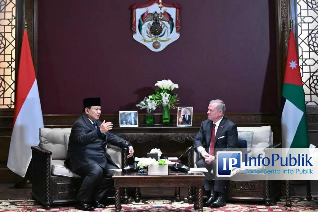 Indonesia dan Yordania Perkuat Kerja Sama Kemanusiaan untuk Stabilitas Timur Tengah