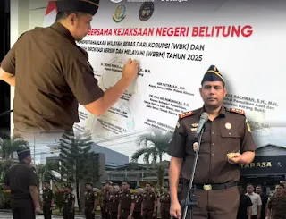 Kejari Belitung Gelar Apel Zona Integritas Menuju WBK dan WBBM