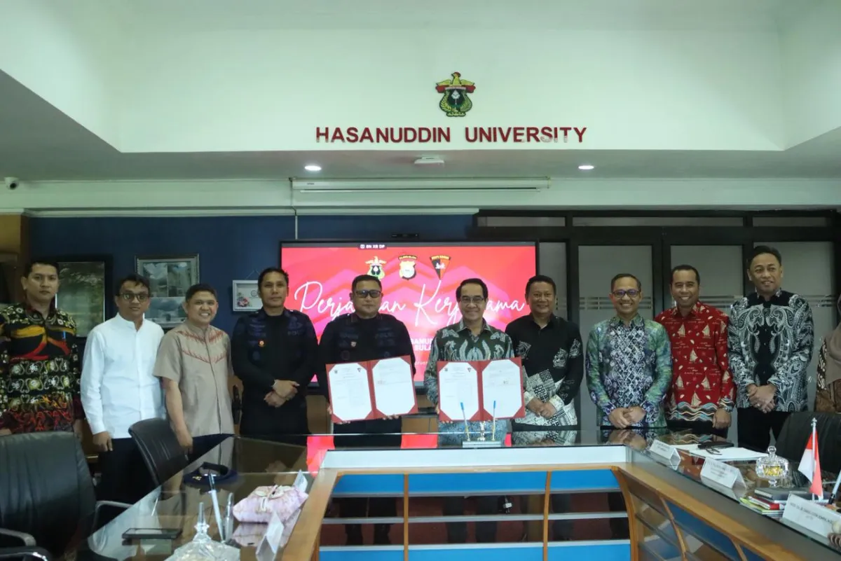 Unhas dan Brimob Polda Sulsel Kolaborasi Kembangkan Fasilitas Olahraga Mahasiswa