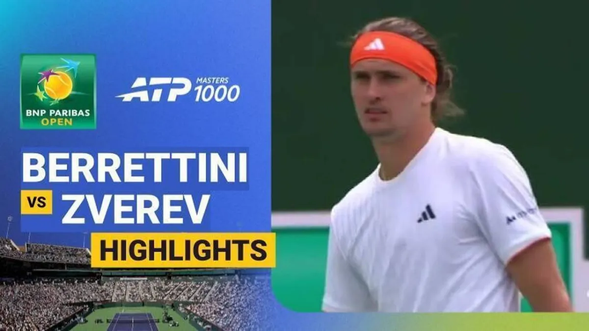 Berrettini dan Zverev Beradu Kekuatan di BNP Paribas Open 2026