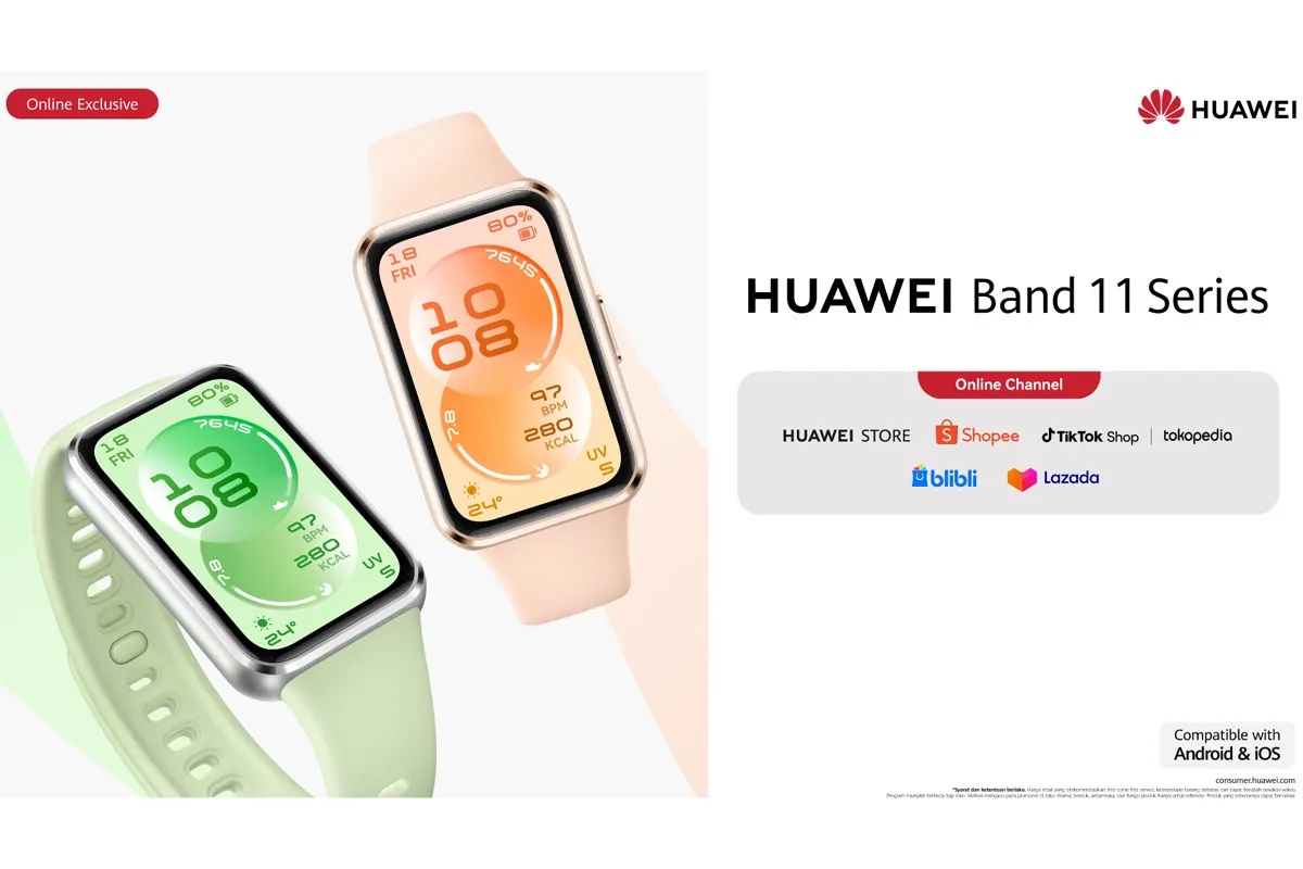 Huawei Luncurkan HUAWEI Band Seri 11 dengan Fitur Kesehatan Canggih