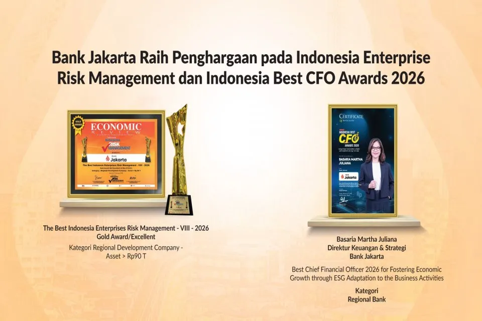 Bank Jakarta Dapatkan Dua Penghargaan untuk Tata Kelola dan Kinerja Berkelanjutan