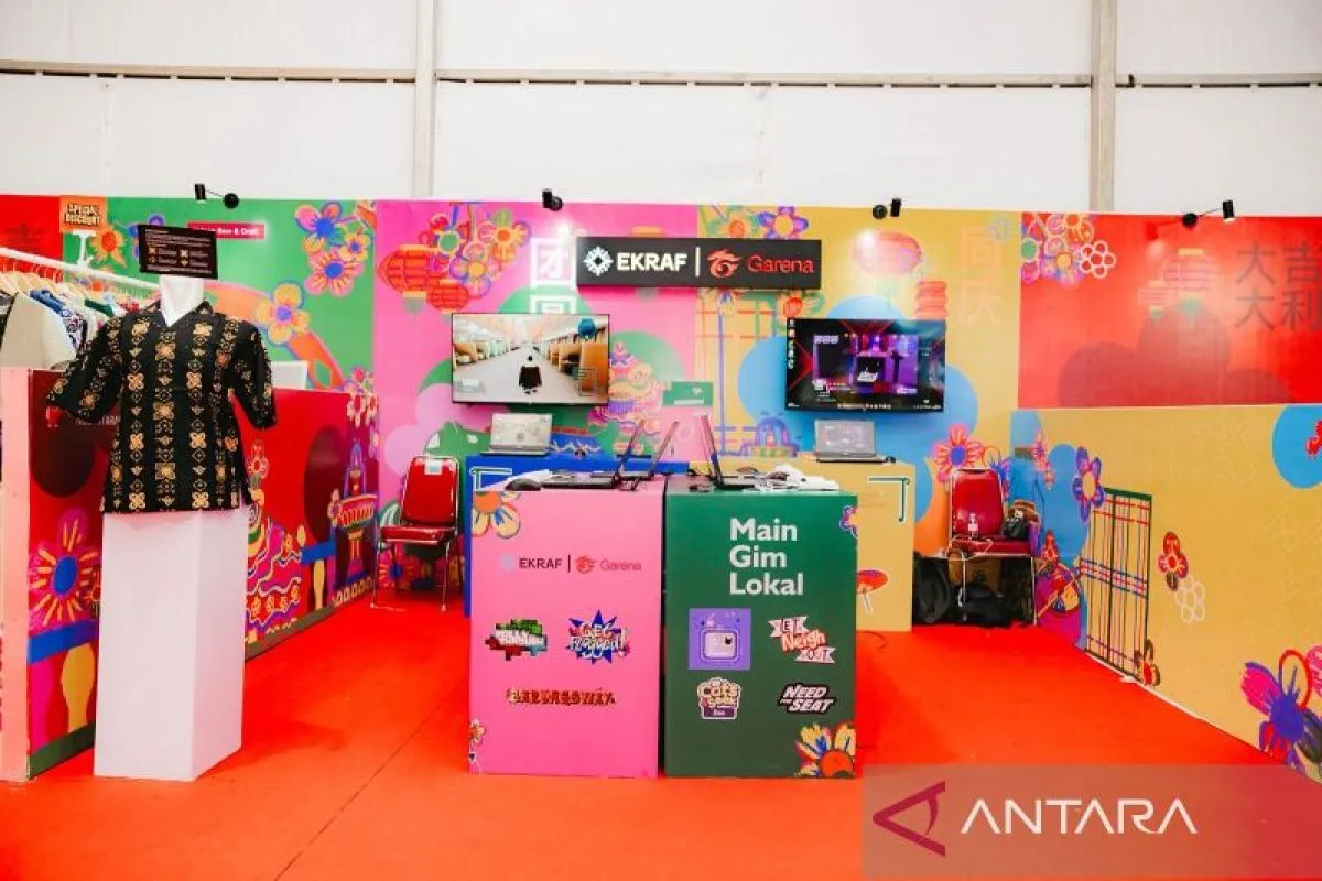 Booth Ekraf x Garena Tampilkan Talenta Gim Lokal di Festival Imlek 2026