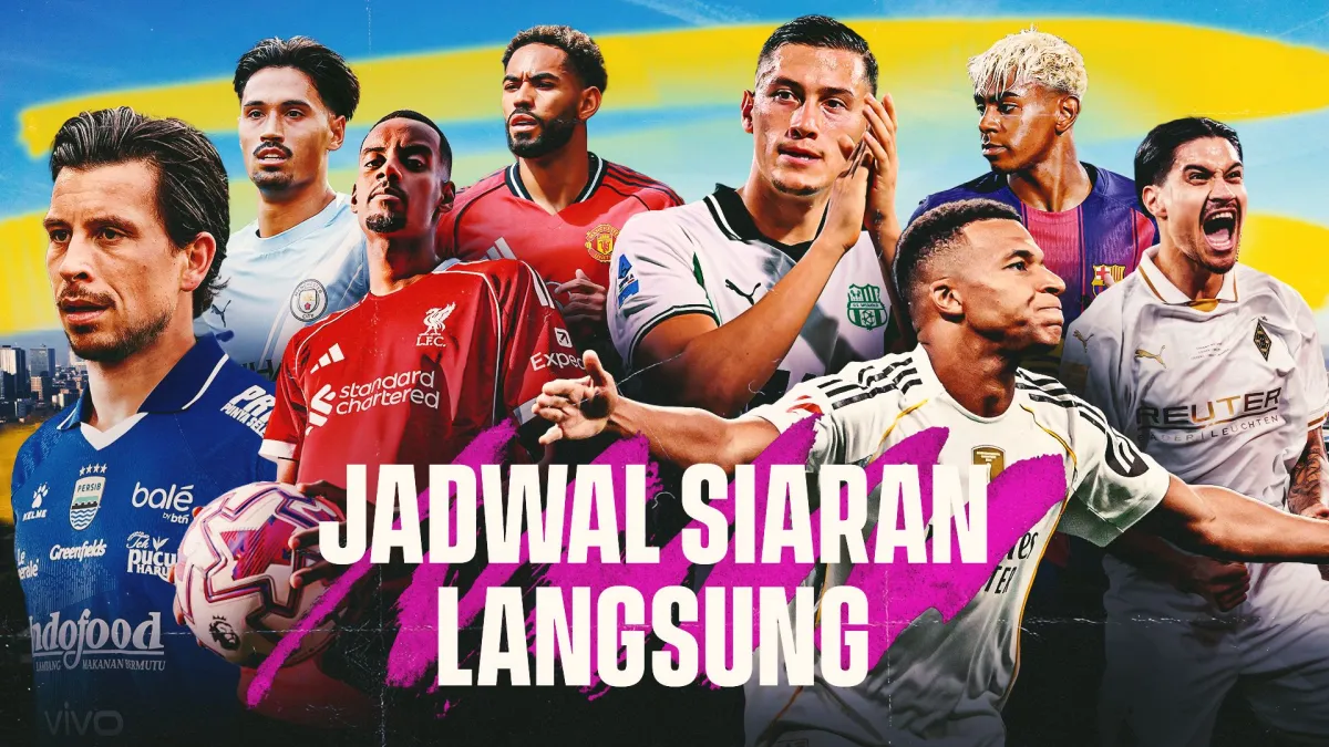Jadwal Siaran Langsung Sepakbola di Indonesia Hari Ini