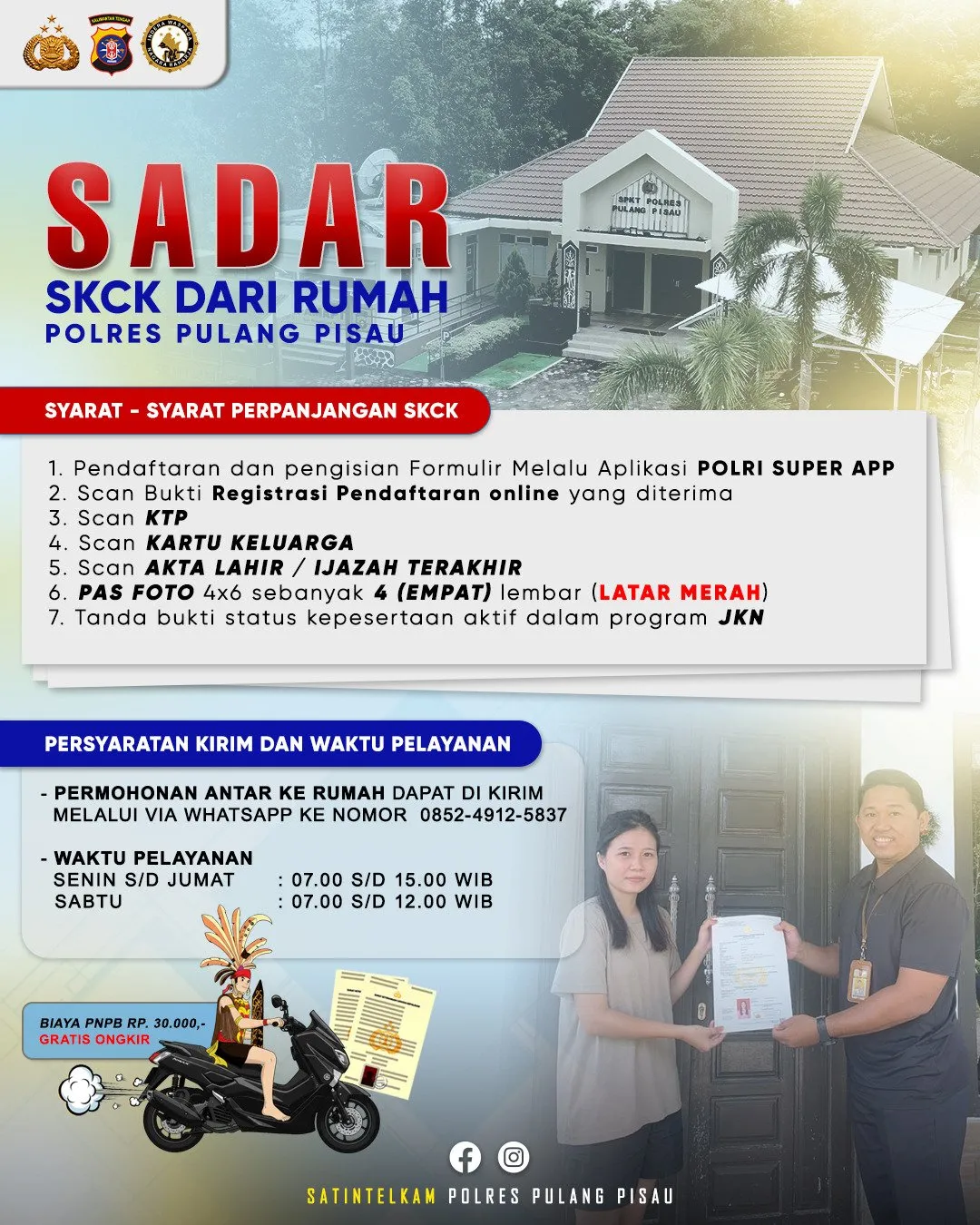 Program SADAR Permudah Warga Urus SKCK dari Rumah