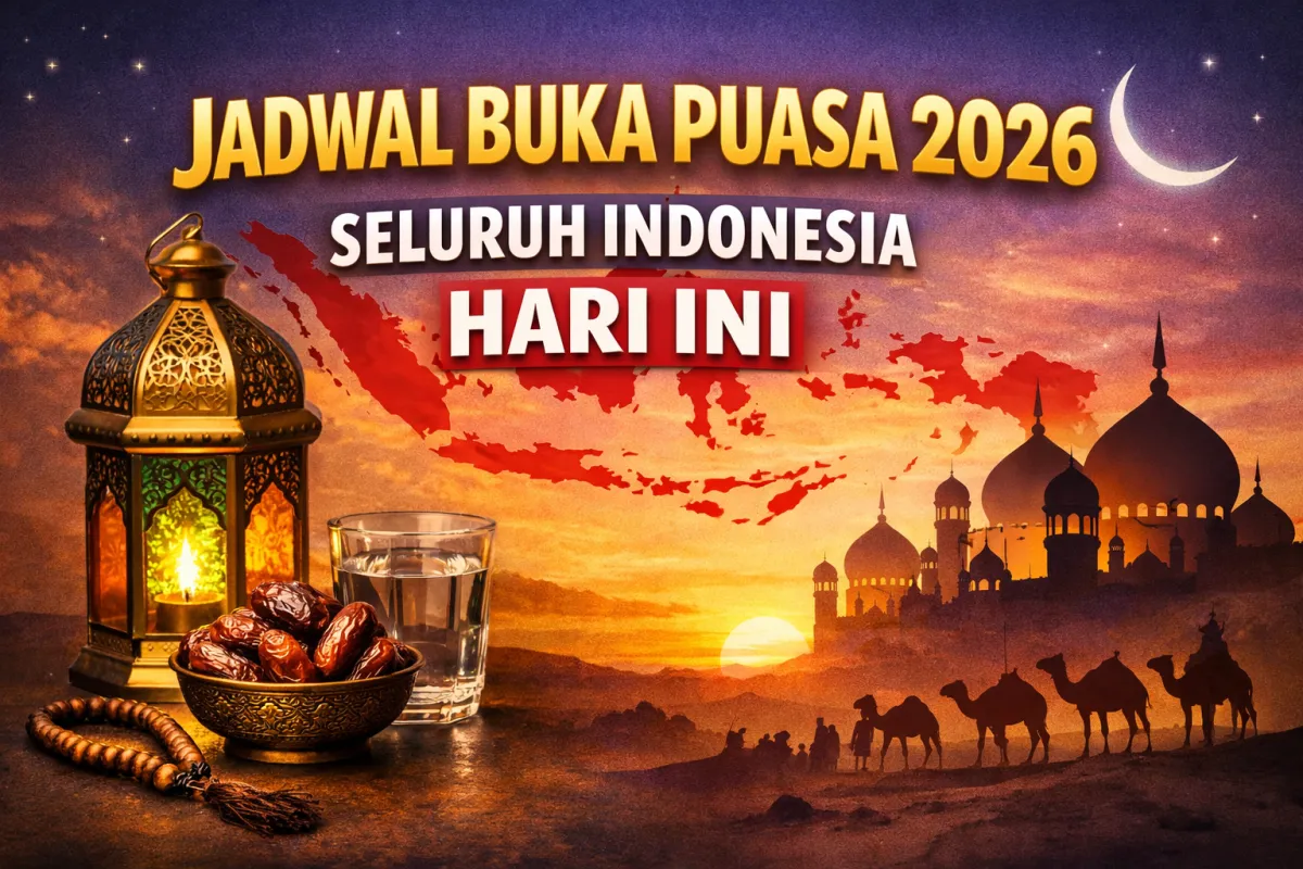 Perkiraan Waktu Buka Puasa 22 Februari 2026 di Seluruh Indonesia