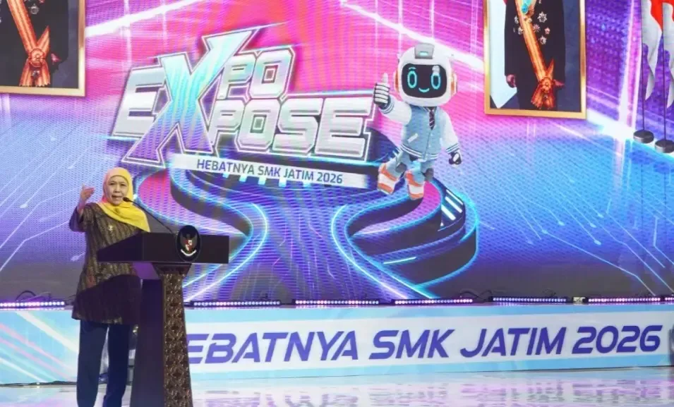 Gubernur Khofifah Tutup Expo & Expose SMK Jatim 2026