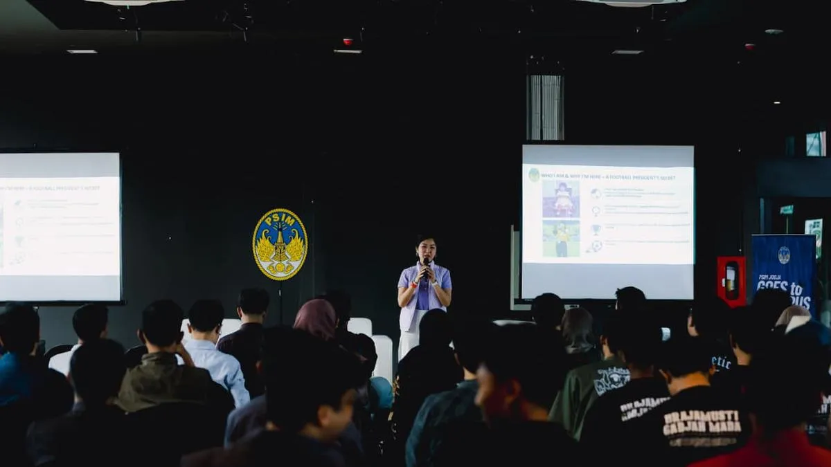 PSIM Sukses Gelar PSIM Goes to Campus, Liana Tasno Dorong Mahasiswa Cermati Karier di Sepak Bola