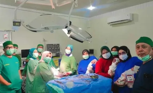 Kelahiran Bayi Kembar Tiga di RSUD Langsa
