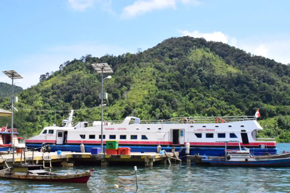 Kapal Feri MV Cinta Indomas Kembali Beroperasi di Rute Tarempa-Kuala Maras