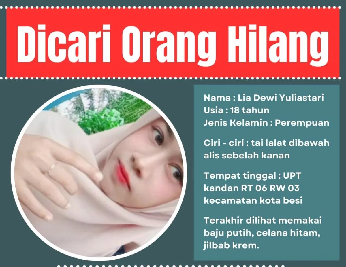 Siswi SMK Hilang, Keluarga Minta Bantuan Warga