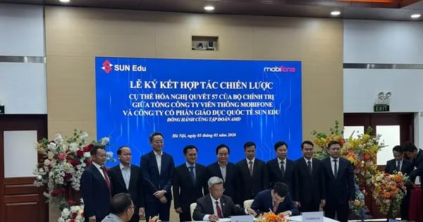 MobiFone dan Sun Edu Tandatangani Kerja Sama untuk Kembangkan SDM Teknologi Digital
