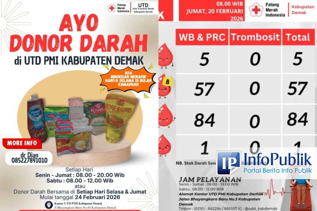 Ajak Donor Darah Selama Ramadan, UTD PMI Demak Siapkan Bingkisan Menarik