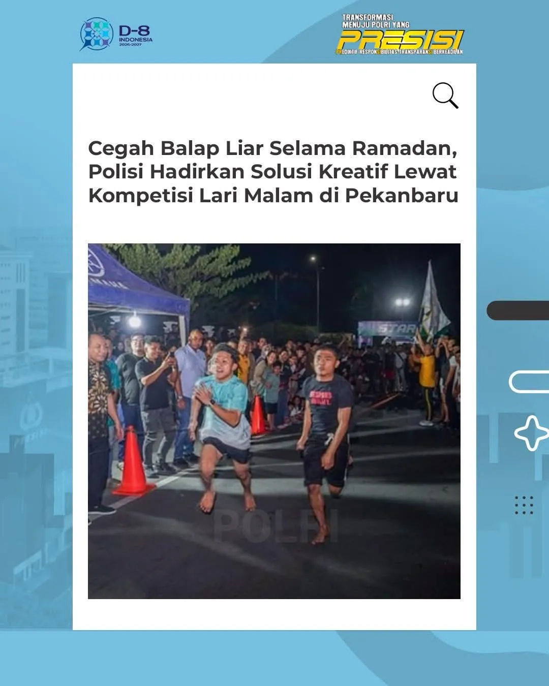 Polda Riau Luncurkan Inisiatif Kreatif Cegah Balap Liar