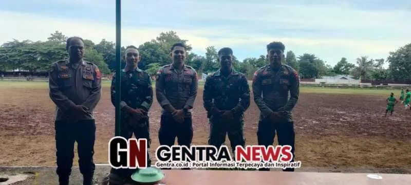 Turnamen Amal Sepak Bola Ditemani Pengamanan TNI di Borong