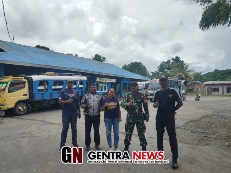 Kolaborasi Babinsa dan Dishub Tingkatkan Ketertiban Angkutan di Terminal Waikomo