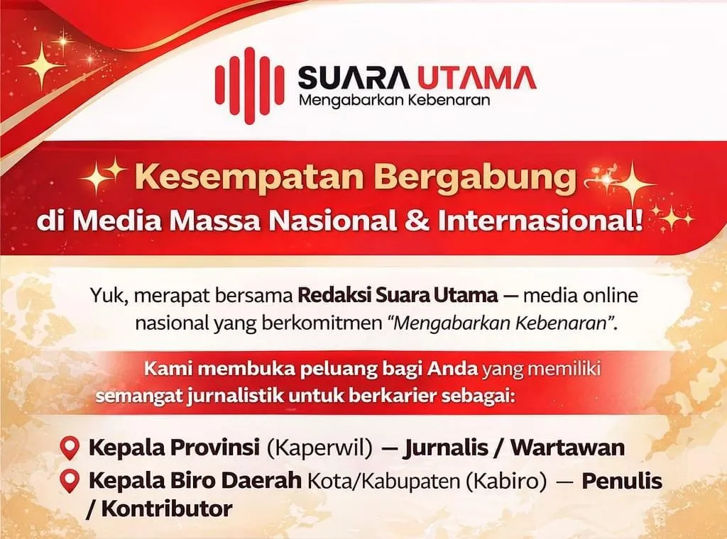 Suara Utama Buka Kesempatan Kemitraan Jurnalistik di Seluruh Indonesia