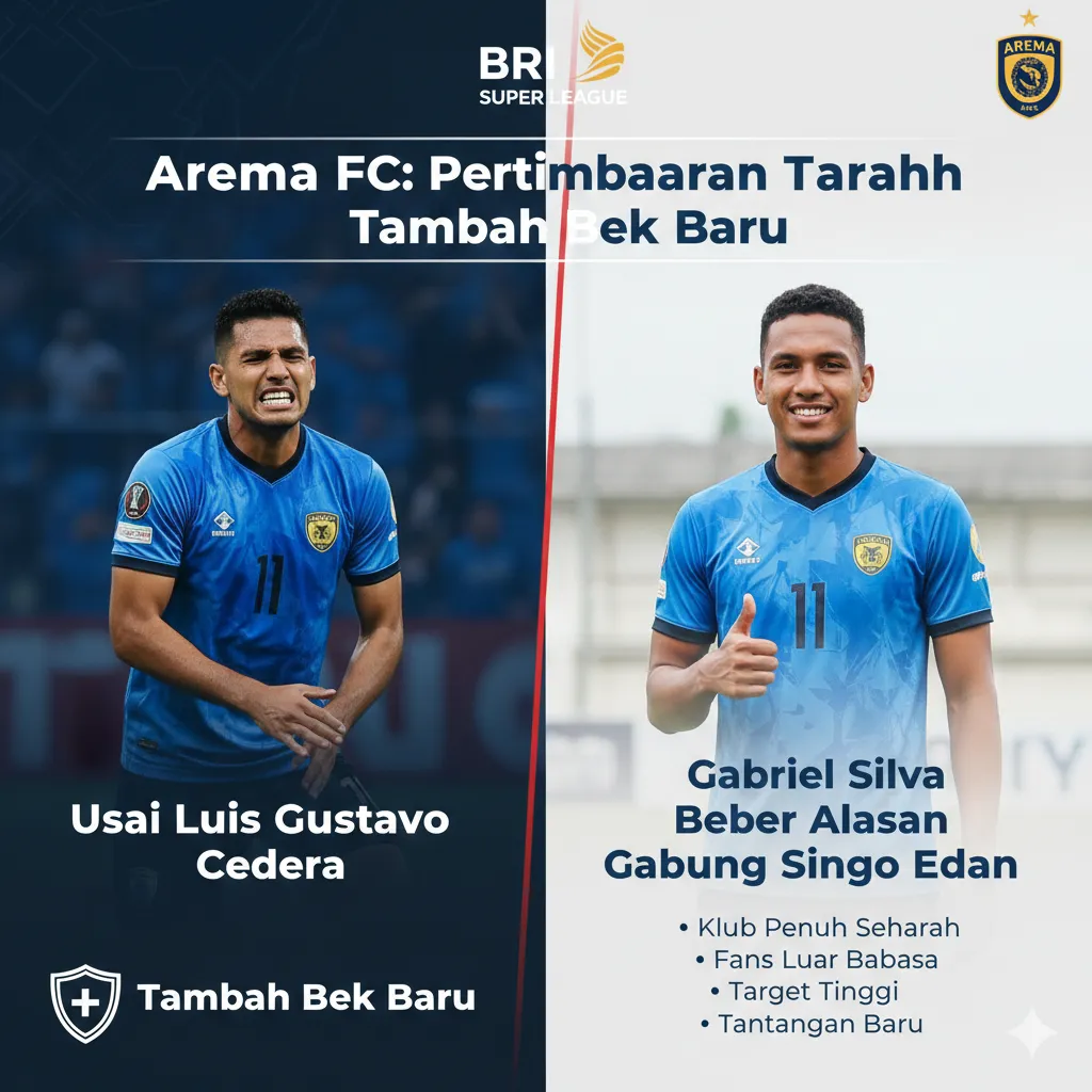 Arema FC Cari Bek Baru Setelah Cedera Luis Gustavo