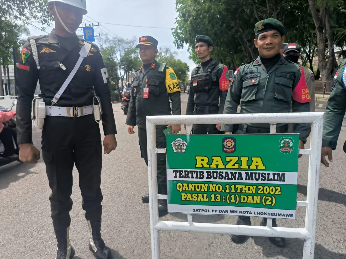 Razia Busana di Lhokseumawe: 36 Pelanggar Terjaring