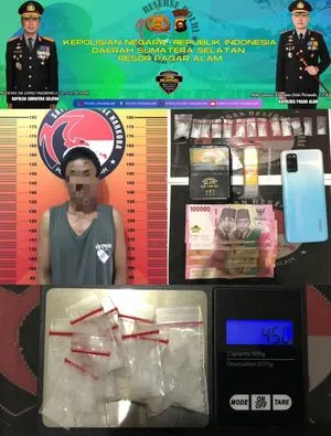 Polres Pagar Alam Ungkap Kasus Narkotika Sabu, Satu Tersangka Diamankan