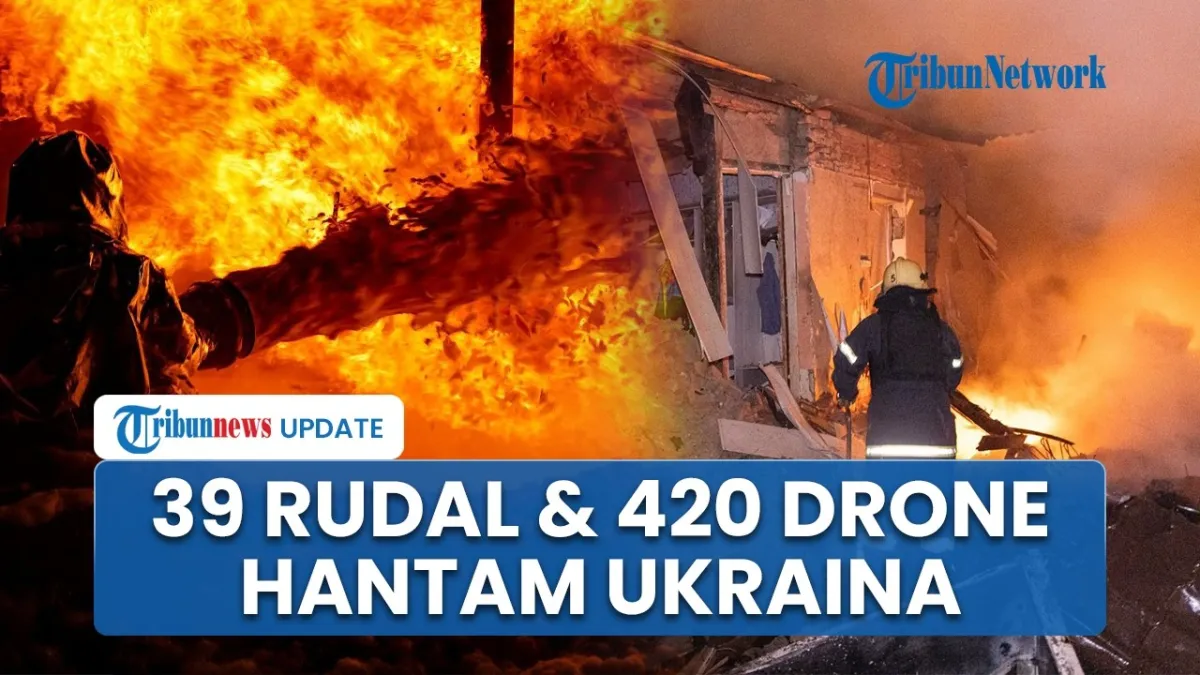 Serangan Besar-besaran Rusia: 39 Rudal dan 420 Drone Hantam Ukraina, 26 Terluka