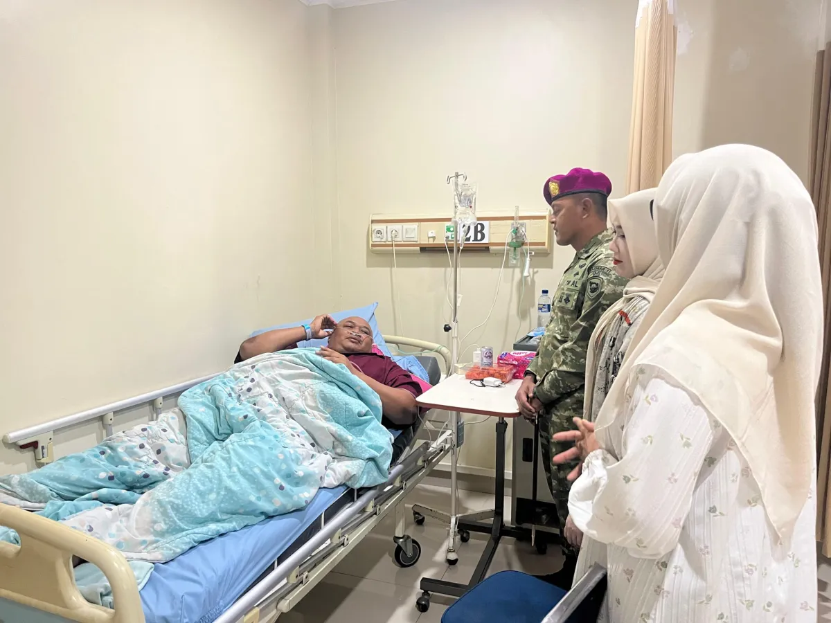 Dandenma Pasmar 1 Kunjungi Prajurit Sakit di RSMC sebagai Bentuk Kepedulian