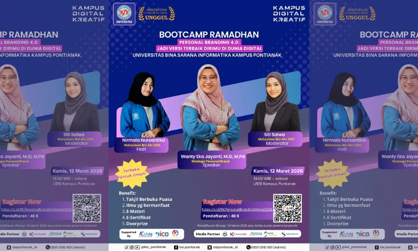 UBSI Pontianak Gelar Bootcamp Ramadhan untuk Tingkatkan Personal Branding Digital