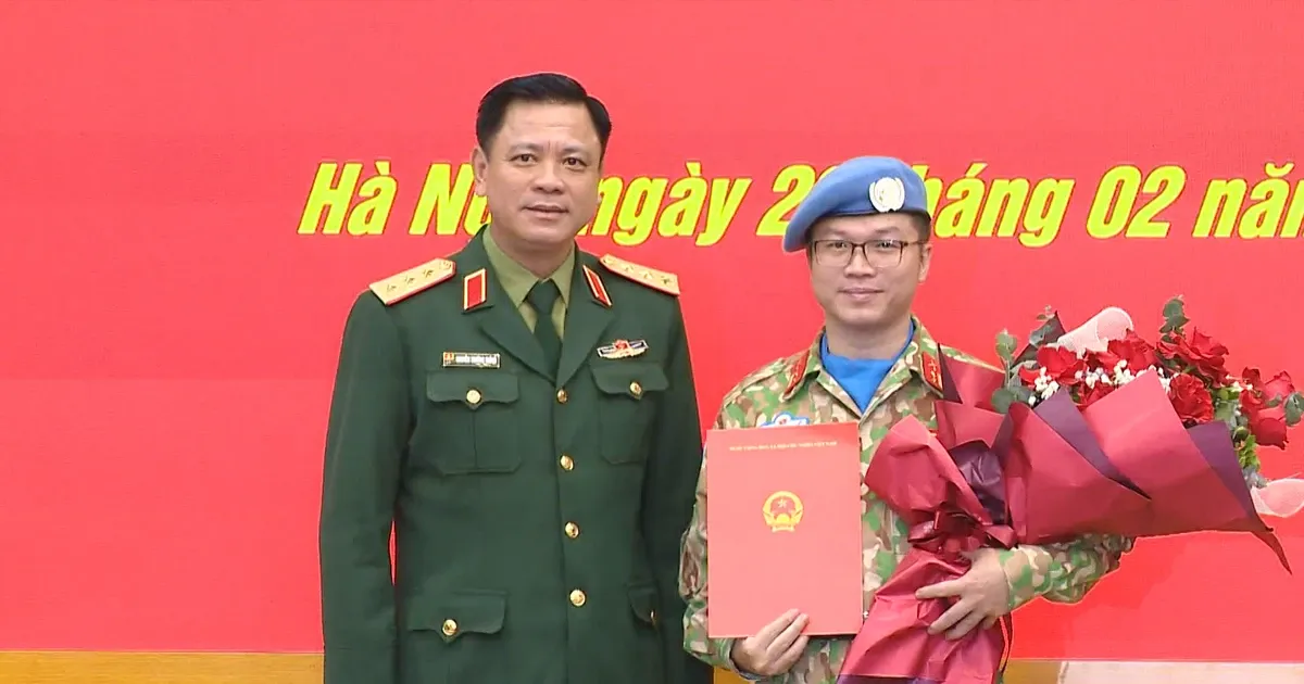 Letnan Kolonel Nguyen Hoang Long Ditunjuk Sebagai Perwira Staf Intelijen di Misi Perdamaian