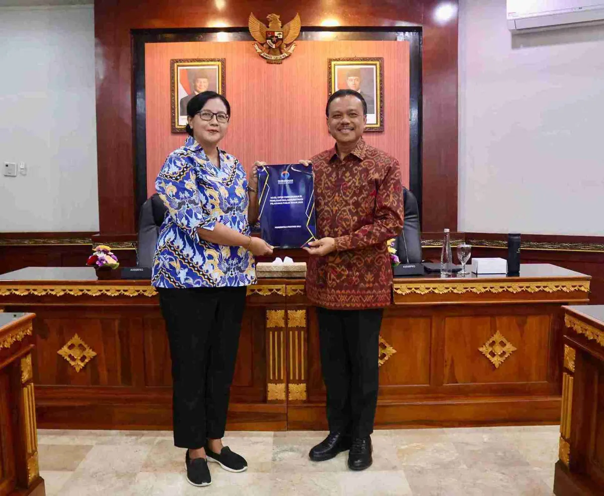 Sekda Dewa Indra Terima Opini Ombudsman RI untuk Peningkatan Pelayanan Publik di Bali