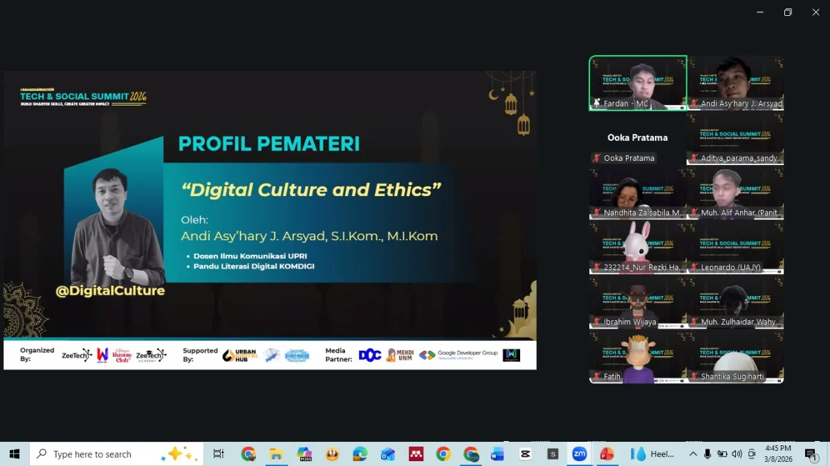 Tech & Social Summit 2026: Pengembangan Keterampilan Digital dan Etika Teknologi di Bulan Ramadhan