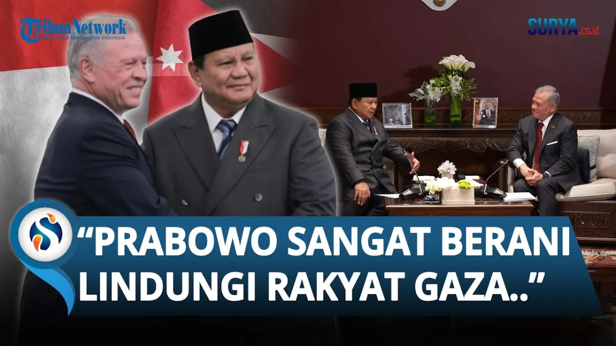 Raja Yordania Apresiasi Komitmen Prabowo untuk Perdamaian di Gaza