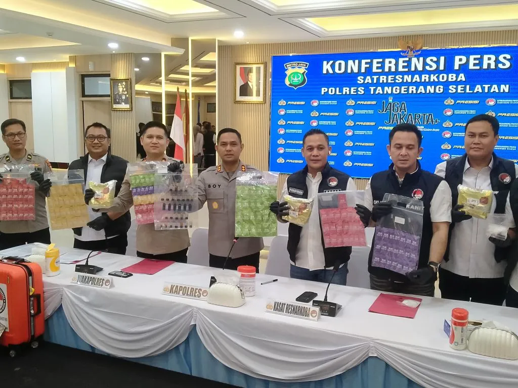 Polres Tangsel Tangkap WNA Tiongkok Dalam Kasus Narkotika Etomidate