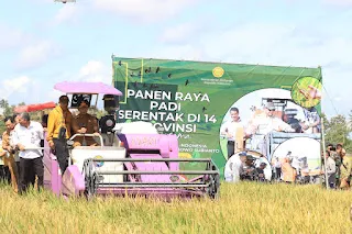 Gubernur Mirza Luncurkan Gerakan Tanam Padi di Tejosari