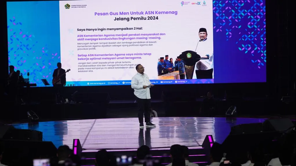 Menag Yaqut Cholil Qoumas Berikan Arahan Jelang Pemilu 2024