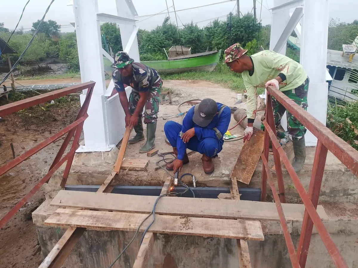 Jembatan Gantung Perintis Garuda di Desa Dogang Selesai Direhabilitasi