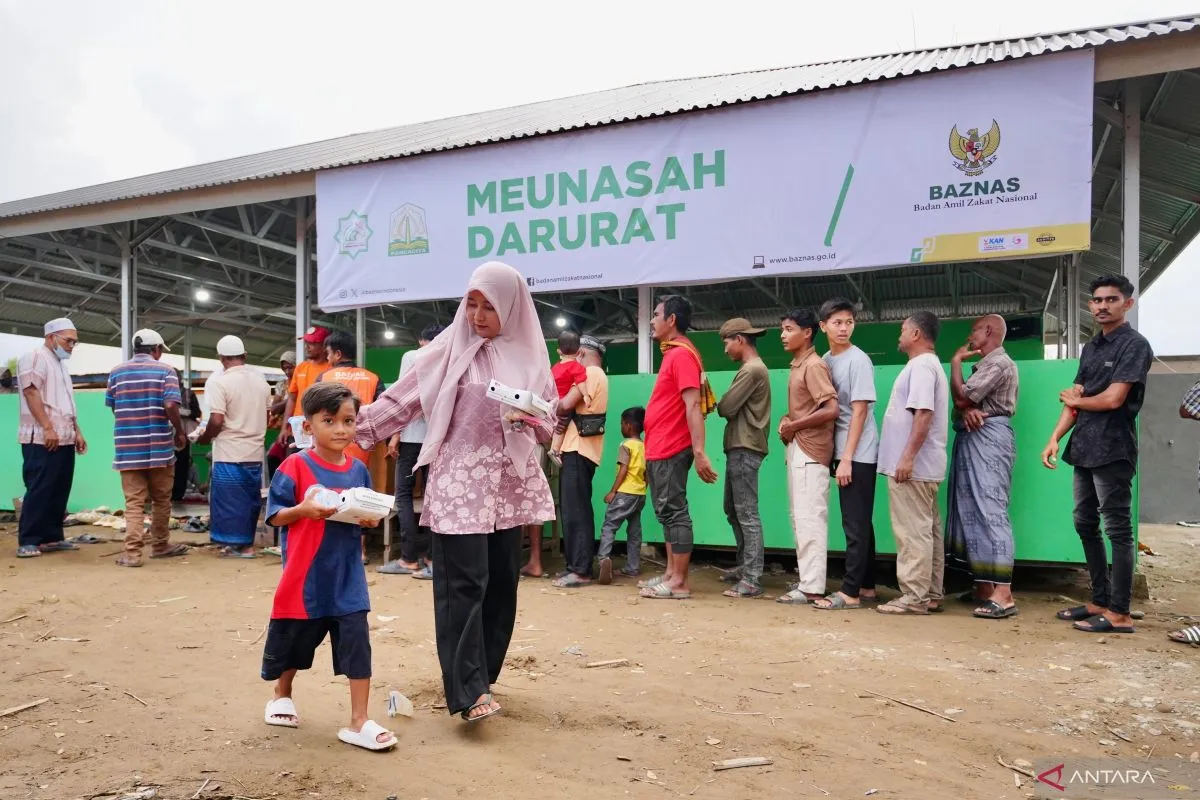 Baznas Gelar Buka Puasa Bersama Penyintas Banjir di Pidie Jaya