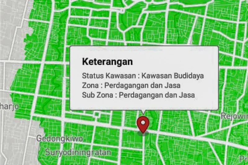 Aplikasi Tata Ruang Yogyakarta Dapat Diakses Secara Daring