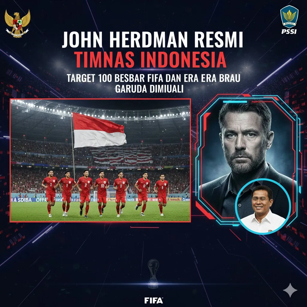 John Herdman Pimpin Timnas Indonesia, Targetkan 100 Besar FIFA