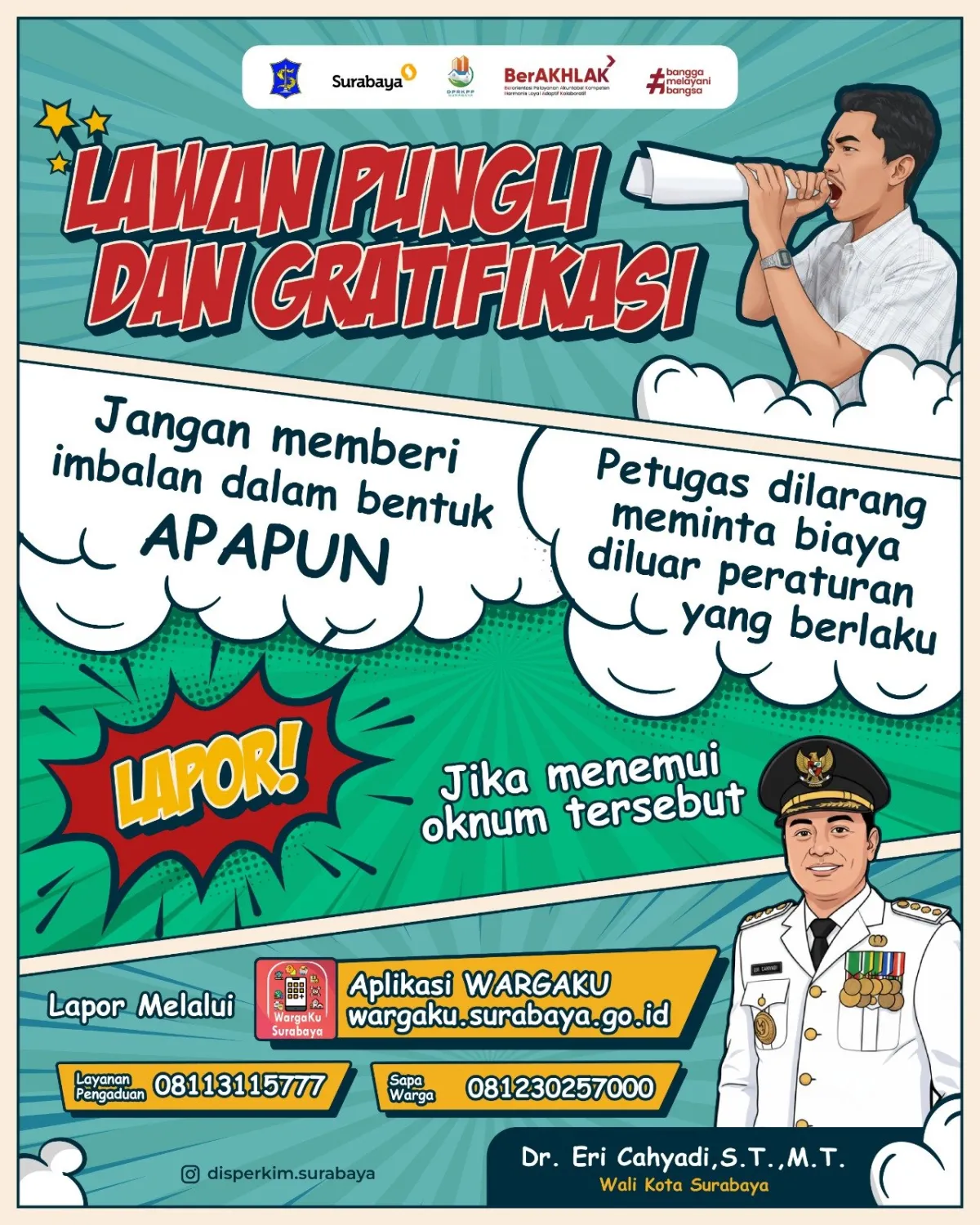 Pemerintah Kota Surabaya Berkomitmen Memerangi Pungutan Liar dan Gratifikasi