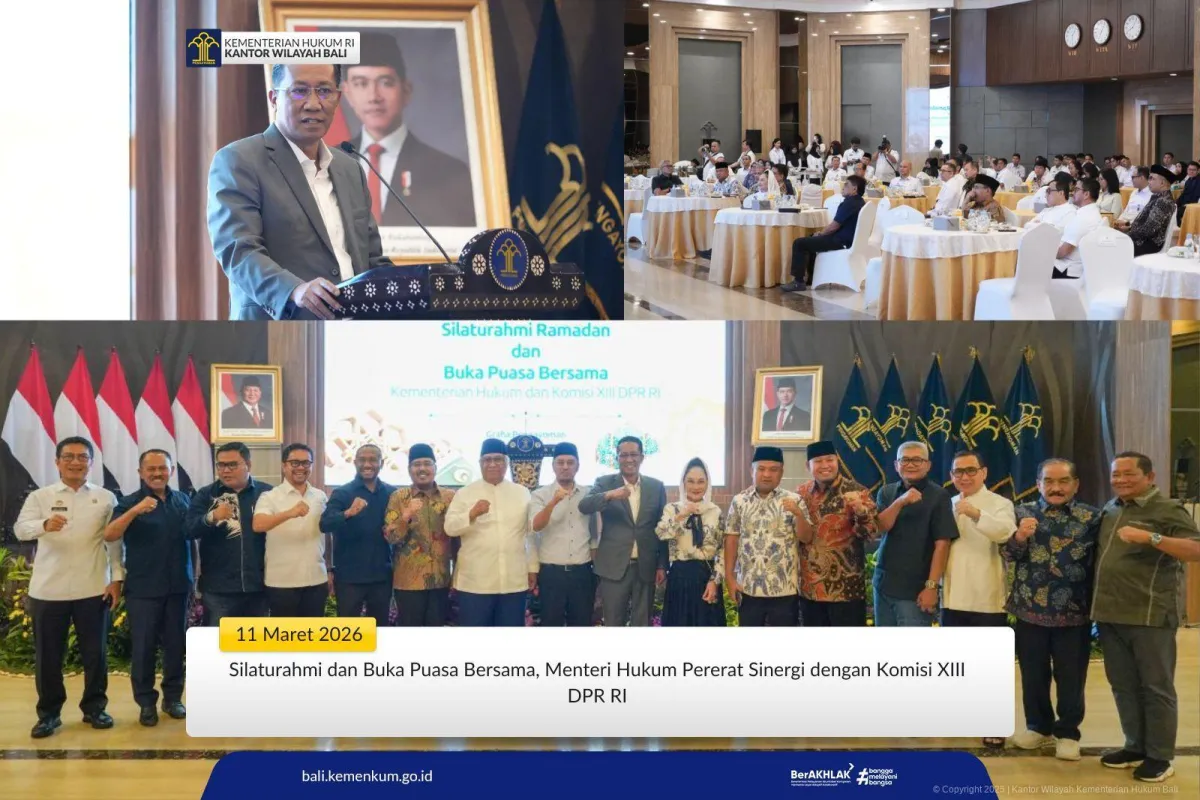 Menteri Hukum dan Komisi XIII DPR RI Gelar Buka Puasa Bersama untuk Pererat Sinergi