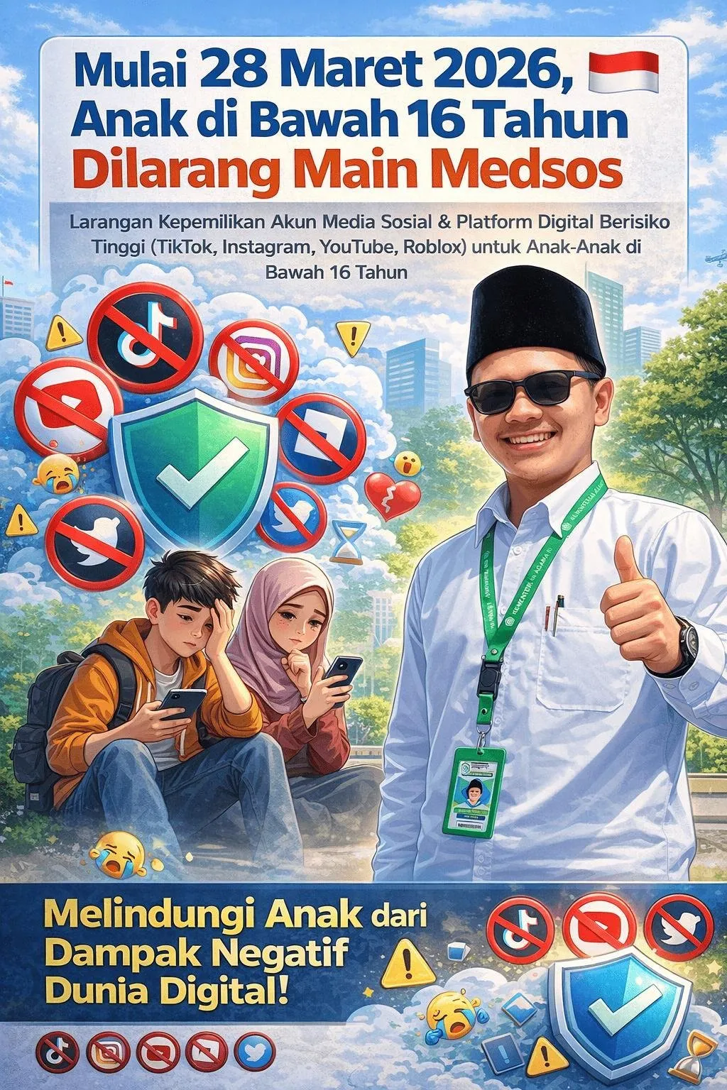 Pemerintah Terapkan Kebijakan Pembatasan Media Sosial untuk Perlindungan Anak