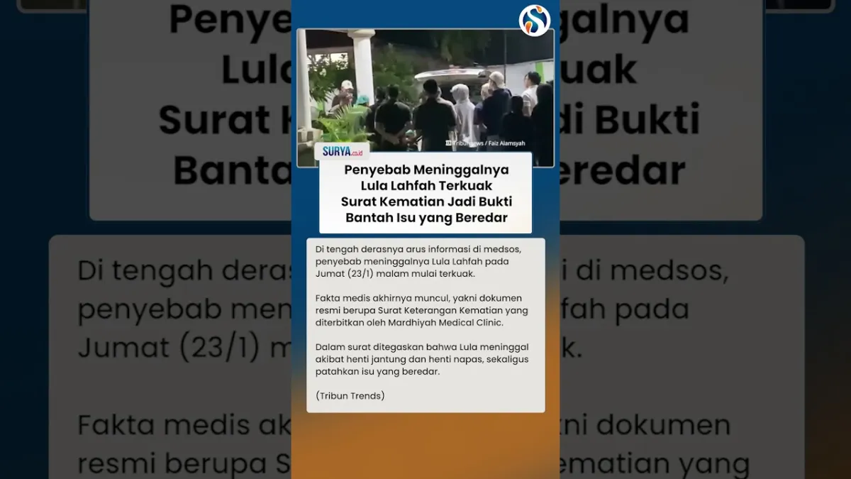 Lula Lahfah Meninggal Akibat Henti Jantung, Isu Overdosis Ditepis