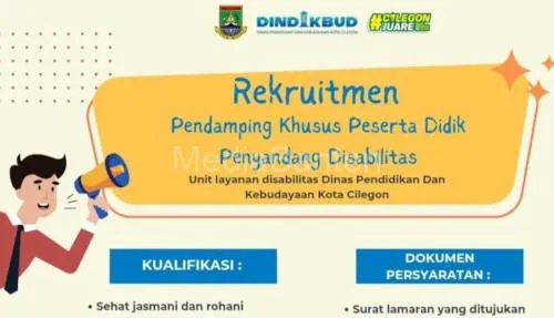 Pemkot Cilegon Rekrut Tenaga Layanan Disabilitas untuk Pendidikan Inklusif
